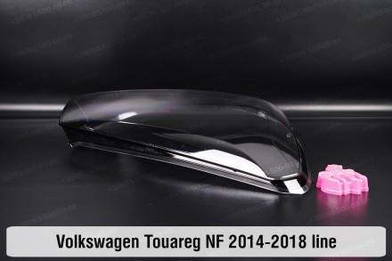 Скло на фару VW Volkswagen Touareg (2014-2018) полоска II покоління рестайлінг п. . фото 8