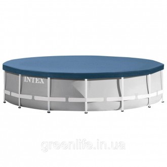 
Каркасний басейн Intex 26720 Premium (427х107 см) з картриджним фільтром, драби. . фото 3
