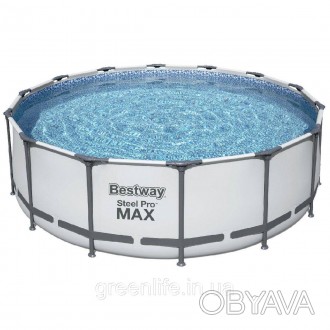 
Каркасний басейн Bestway 5612X (427х122 см) з картриджним фільтром, тентом і др. . фото 1