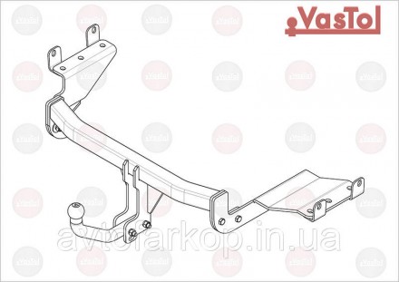 Фаркоп для автомобиля
Citroen C-Crosser (2007-2013) VasTol
 
Съемный шар С, диам. . фото 2