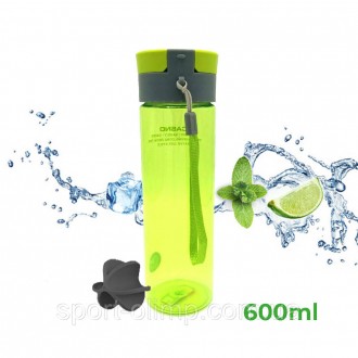 Пляшка для води CASNO 600 мл KXN-1145 Зелена + пластиковий вінчик
Призначення: д. . фото 2