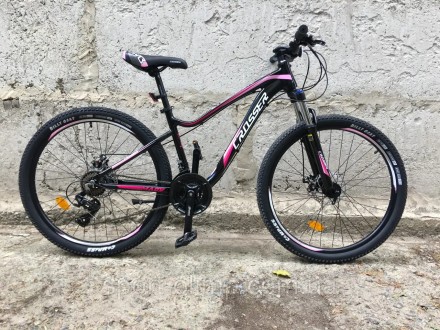 Велосипед Crosser Mary 27.5" (рама 15,5) чорно-рожевий
Crosser Mary 26 - велосип. . фото 2