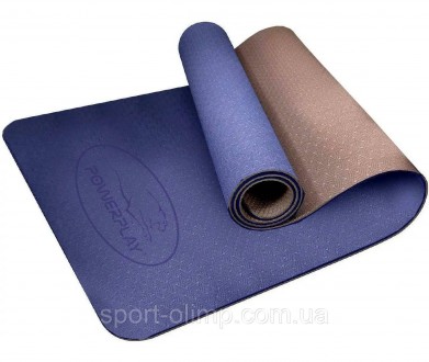 Коврик для йоги и фитнеса PowerPlay 4150 Premium TPE 183*61*0.6 см Синий
Назначе. . фото 2