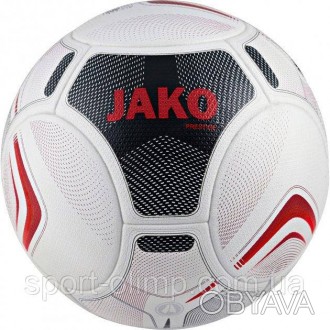 Мяч футбольный Jako Fifa Prestige Qulity Pro белый, черный, бордовый размер 5 23. . фото 1