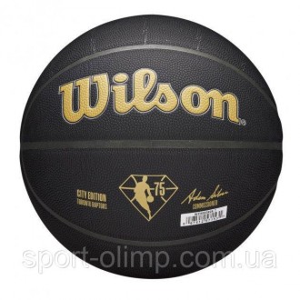 Коллекционный мяч от бренда Wilson, посвященный 75-й годовщине NBA.В честь брилл. . фото 3