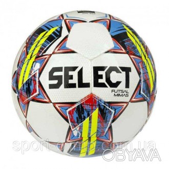 Мяч футзальный SELECT Futsal Mimas (FIFA Basic) v22 бело-желтый размер 4 105343-. . фото 1