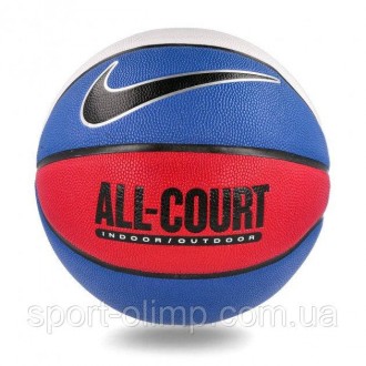 Мяч баскетбольный Nike EVERYDAY ALL COURT 8P DEFLATED GAME ROYAL/BLACK/METALLIC . . фото 2