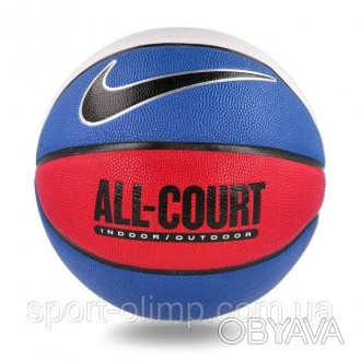 Мяч баскетбольный Nike EVERYDAY ALL COURT 8P DEFLATED GAME ROYAL/BLACK/METALLIC . . фото 1