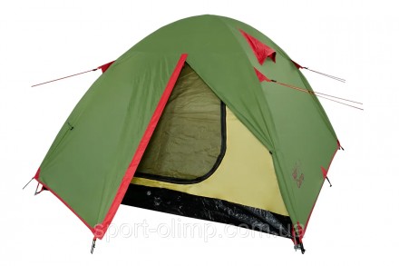 Четырехместная универсальная туристическая палатка Tramp Lite CAMP 4 olive UTLT-. . фото 3