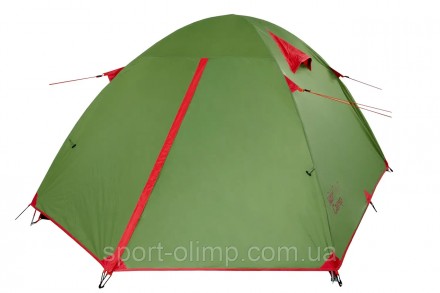 Четырехместная универсальная туристическая палатка Tramp Lite CAMP 4 olive UTLT-. . фото 5