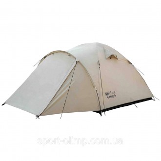 Четырехместная универсальная туристическая палатка Tramp Lite CAMP 4 sand UTLT-0. . фото 12