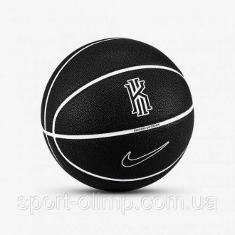 Мяч баскетбольный Nike All Court 8P Kyrie Irving р. 7 Black/White/White/Black (N. . фото 3