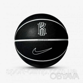 Мяч баскетбольный Nike All Court 8P Kyrie Irving р. 7 Black/White/White/Black (N. . фото 1
