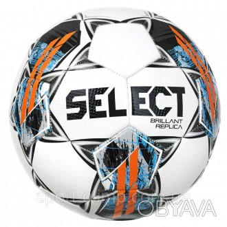 Футбольный мяч Select Brillant Replica v22 бело-серый Размер 5 099486-878-5
Арти. . фото 1