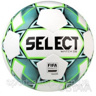 Футбольний м'яч Select Match DB (FIFA Quality) біло-зелений Розмір 5 367532-884-. . фото 1