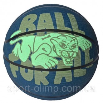 Мяч баскетбольный NIKE EVERYDAY PLAYGROUND 8P GRAPHIC DEFLATED Blue/Green size 5. . фото 3