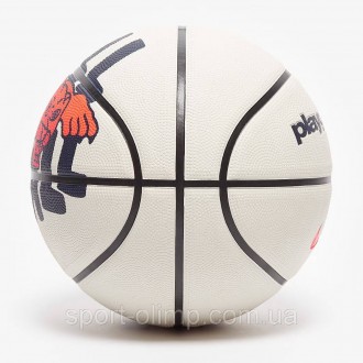 Мяч баскетбольный Nike All Court 8P 2.0 LeBron James р. 7 Amber/Black/Metallic S. . фото 4