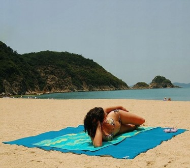Большой сетчатый коврик для пляжа, пикника 200х200 см Retoo 
S045 blue
Большой п. . фото 7