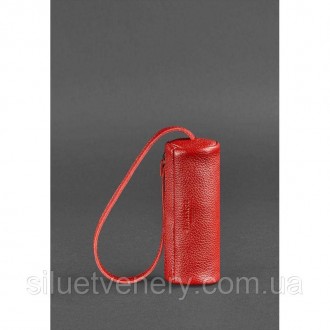 Шкіряна ключниця червоного кольору - ідеальний аксесуар для любительок практични. . фото 4