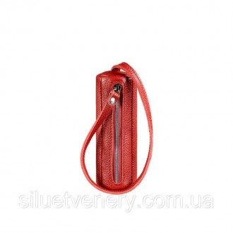 Шкіряна ключниця червоного кольору - ідеальний аксесуар для любительок практични. . фото 6