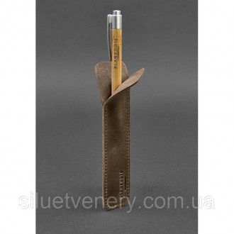 Чохол призначений для однієї ручки товщиною до 1 см. Виконаний з натуральної шкі. . фото 4