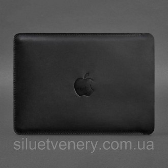 Чорний чохол з натуральної шкіри підійде для ноутбуків:
MacBook Pro 16" (2021) —. . фото 4