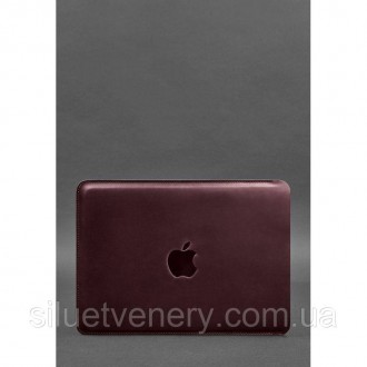 Шкіряний чохол для MacBook Pro 14 '' (з 2021 року)' виділяється плавністю ліній . . фото 2