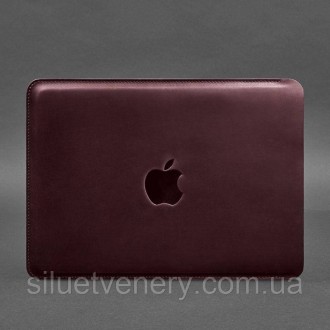 Шкіряний чохол для MacBook Pro 14 '' (з 2021 року)' виділяється плавністю ліній . . фото 6