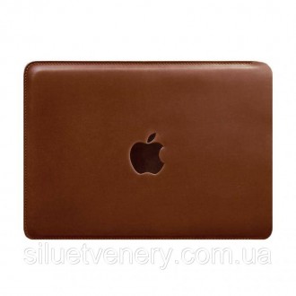  Шкіряний світло-коричневий чохол для MacBook Pro 14 '' (з 2021 року) вбереже пр. . фото 7