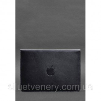  Шкіряний чорний чохол для MacBook Air 13 '' (з 2018 року) і Pro 13 '' (з 2016 р. . фото 3