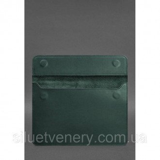 Шкіряний чохол-конверт на магнітах для MacBook 14 виготовлений з високоякісної н. . фото 4