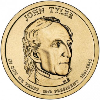 США 1 доллар 2009, 10 президент Джон Тайлер (1841-1845). . фото 2