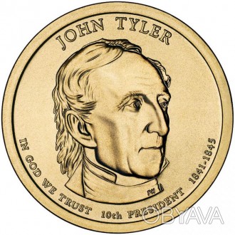 США 1 долар 2009, 10 президент Джон Тайлер (1841-1845). . фото 1