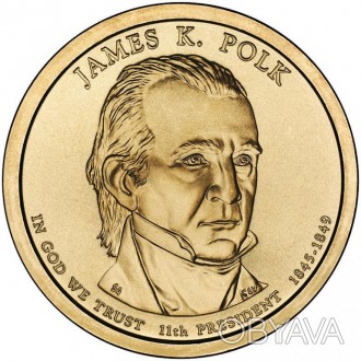 США 1 доллар 2009, 11 президент Джеймс Полк (1845-1849)  №471