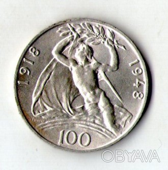 Чехословакия › Чехословацкая Республика (ČSR) › 100 крон, 1948 30 лет Независимо