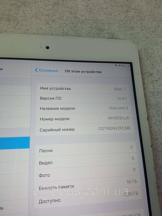 Планшет планшетный компьютер Б/У Apple iPad mini 3 16Gb Wi-Fi + Cellular. Киев. фото 1 Планшет планшетный компьютер Б/У Apple iPad mini 3 16Gb Wi-Fi + Cellular. Киев. фото 1