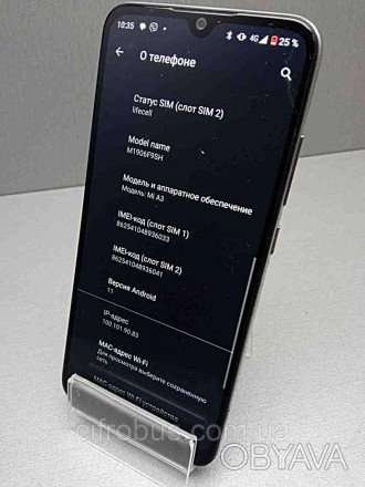 Мобильный телефон смартфон Б/У Xiaomi Mi A3 4/128Gb