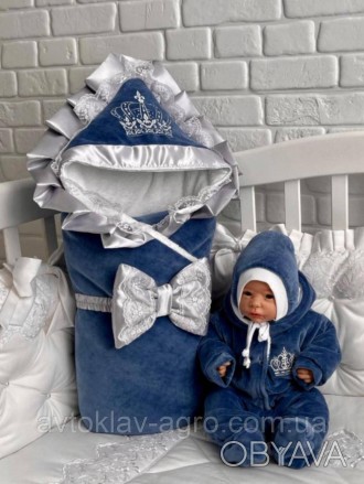 Зимовий набір на виписку "Чарівність" 
Святковий комплект для новонародженої дит. . фото 1