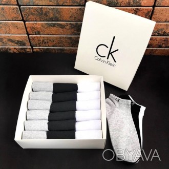 
 
 В комплект входить:
18 пар шкарпеток Calvin Klein
Подарункова коробка
Характ. . фото 1