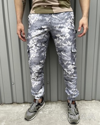 
 
 Легкі штани із міцної тканини військового зразка.
- Матеріал: поліестер висо. . фото 1