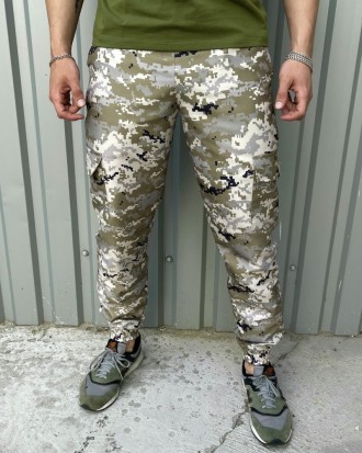 
 
 Легкие штаны из прочной ткани военного образца.
- Материал: полиэстер высоко. . фото 2
