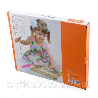 Міні-версія дерев'яного ткацького верстата від Viga Toys допоможе дитині проявит. . фото 5