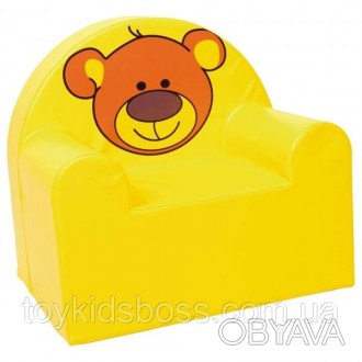 Кресло детское Мишка Габаритный размер: 60х65х60 см. Материал: кожаный заменител. . фото 1