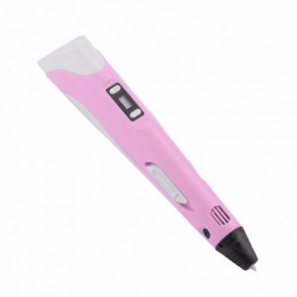 3D ручка для рисования с экраном 3д Ручка Pen3 MyRiwell с LCD дисплеем Розовая +. . фото 5