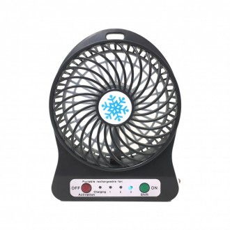 Портативний USB мінівентилятор з акумулятором Portable Mini Fan (настільний)
Пор. . фото 4