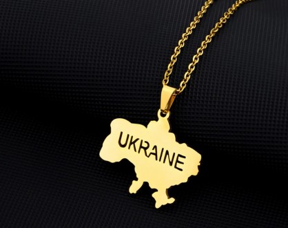 Мы предлагаем Вашему вниманию кулон на цепочке "Карта Украины". Украшение изгото. . фото 7