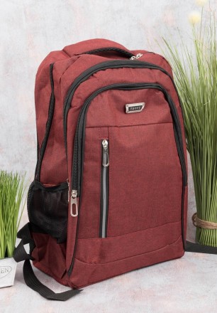 Мужской рюкзак
Материал: Текстиль
Цвет: Темно-серый, черный, синий, бордовый 
. . фото 5