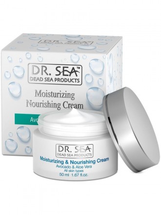Dr. Sea Moisturizing and Nourishing Cream with Avocado Oil and Aloe Vera Extract. . фото 2