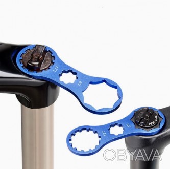 Специальный торцевой ключ для ремонта и обслуживания велосипедных вилок. Совмеща. . фото 1