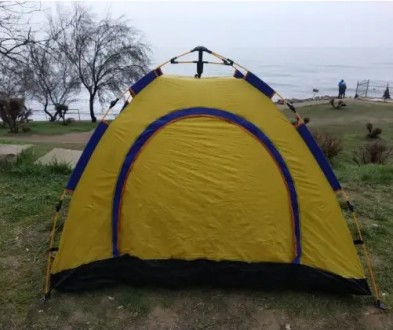 Это палатка, каркас которой, сделан из неразъёмных упругих колец. В отличии от т. . фото 10